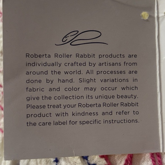 New Roberta Roller Rabbit Women's Peasant Blouse 100% Cotton Beachy Tunic Medium - Picture 7 of 13